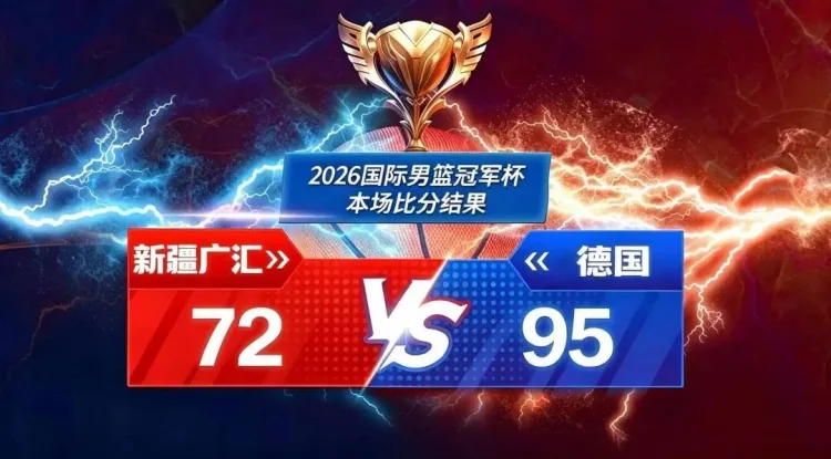 2026国际男篮俱乐部冠军杯第二比赛日广汇能源不敌德国纽伦堡猎鹰